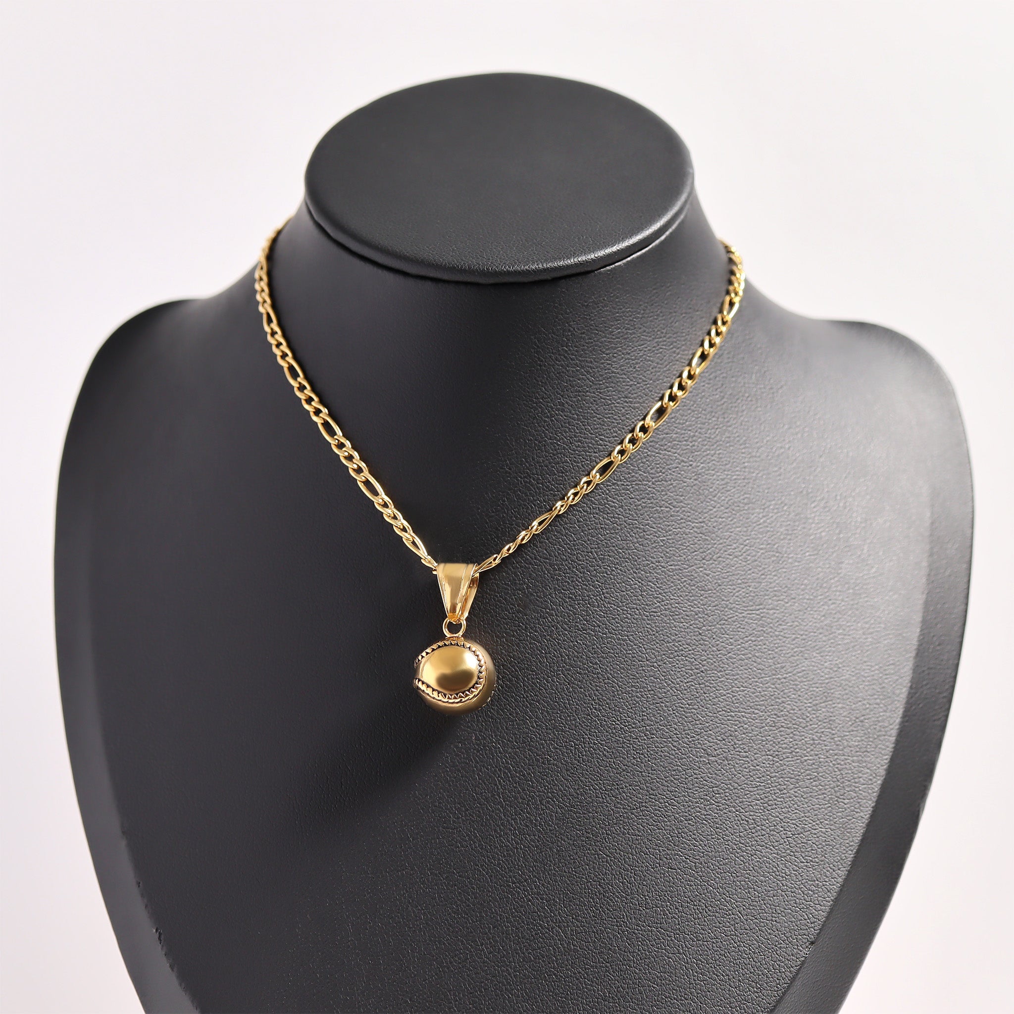18K Gold Baseball Pendant - PVD Coated 3D Sports Jewelry Charm for Men - Pendants | Sunflower Soul Boutique