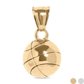 18K Gold Basketball Charm - Durable Stainless Steel 3D Sports Pendant - Charms | Sunflower Soul Boutique
