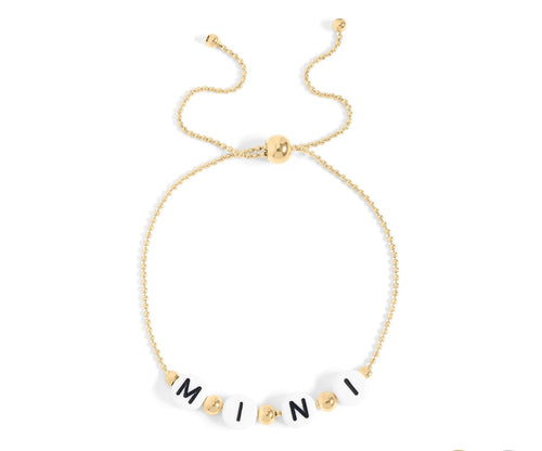 18K Gold Beaded Bracelet – Adjustable Stainless Steel Jewelry with Sliding Closure - Bracelets | Sunflower Soul Boutique
