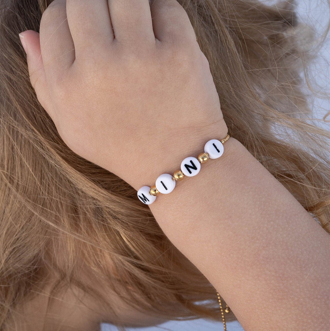 18K Gold Beaded Bracelet – Adjustable Stainless Steel Jewelry with Sliding Closure - Bracelets | Sunflower Soul Boutique