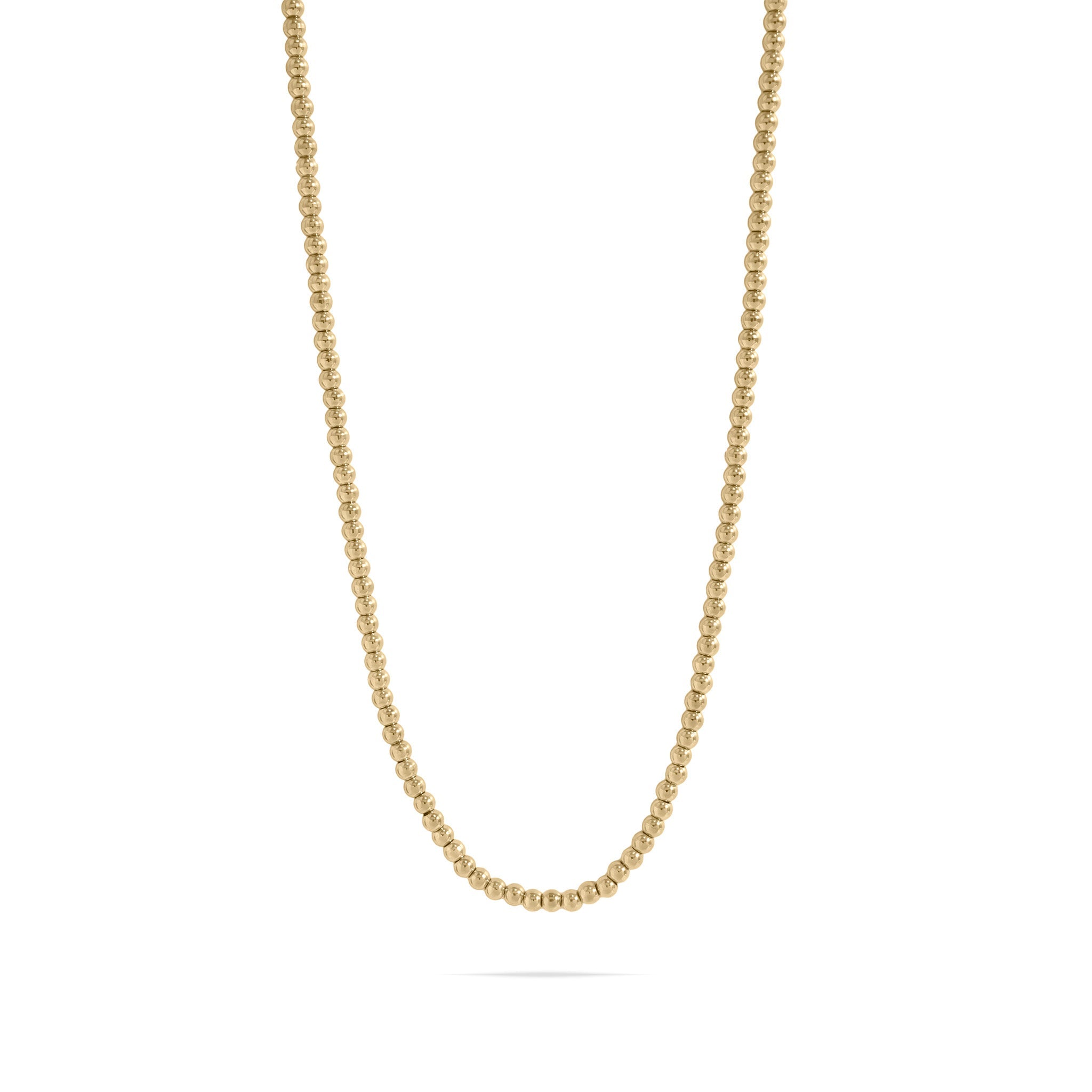 18K Gold Beaded Necklace – 316L Stainless Steel, Hypoallergenic, Non Tarnish Jewelry - Necklaces | Sunflower Soul Boutique