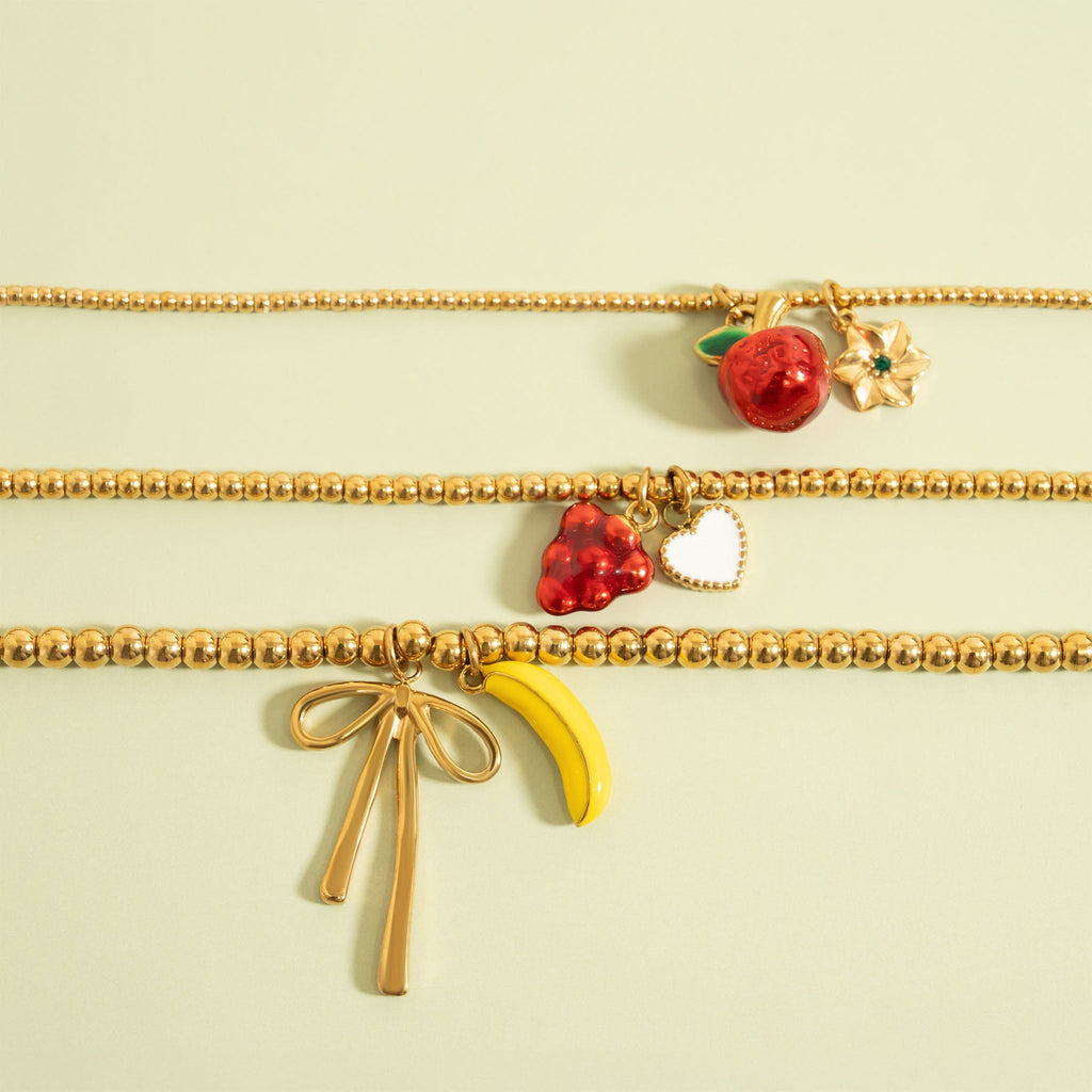 18K Gold Beaded Necklace – 316L Stainless Steel, Hypoallergenic, Non Tarnish Jewelry - Necklaces | Sunflower Soul Boutique