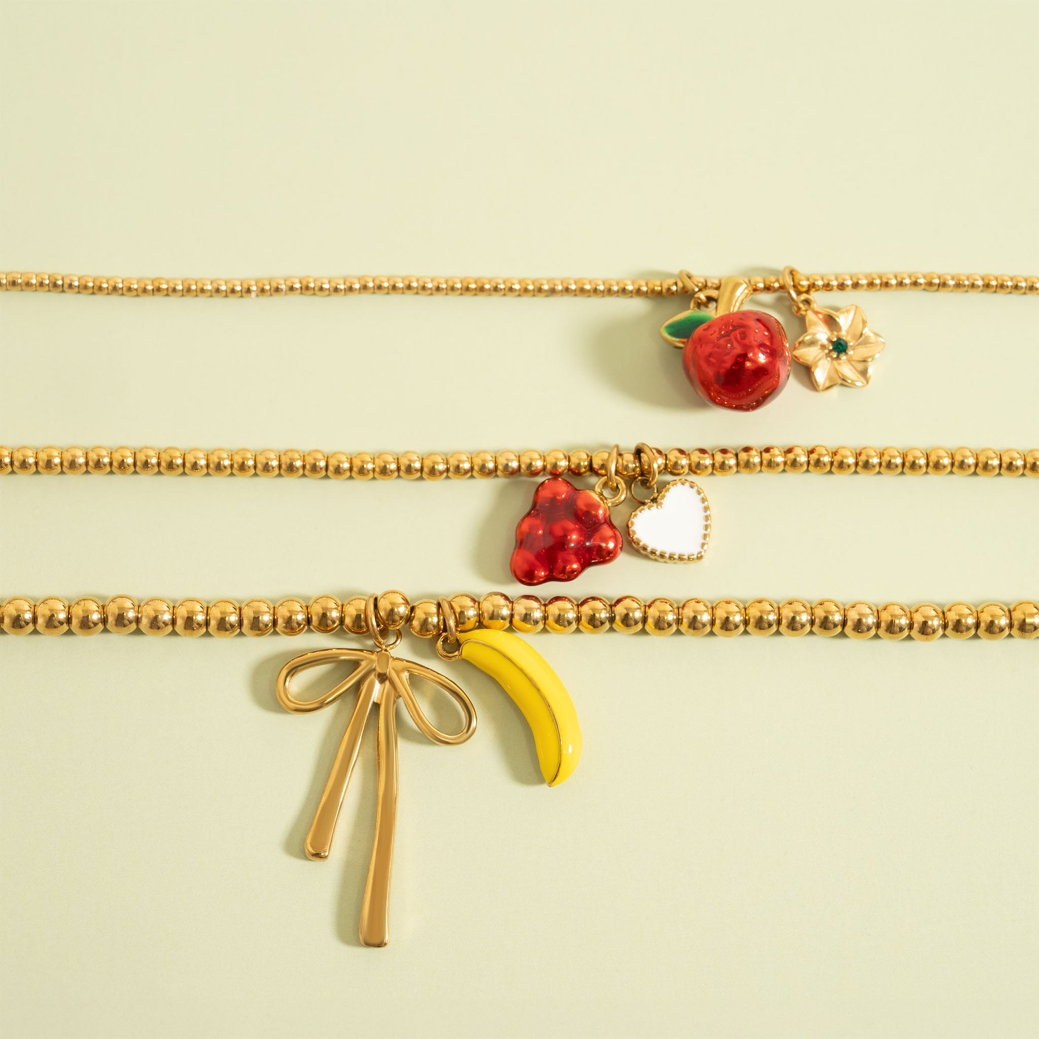 18K Gold Beaded Necklace – 316L Stainless Steel, Hypoallergenic, Non Tarnish Jewelry - Necklaces | Sunflower Soul Boutique