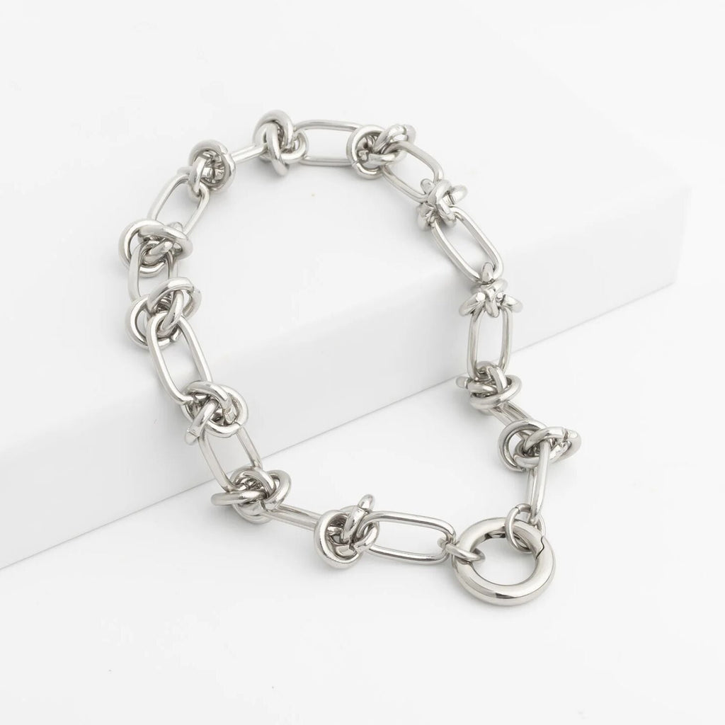 18K Gold Bracelet – Adjustable Knotted Chain With Spring Ring Clasp Jewelry - Bracelets | Sunflower Soul Boutique