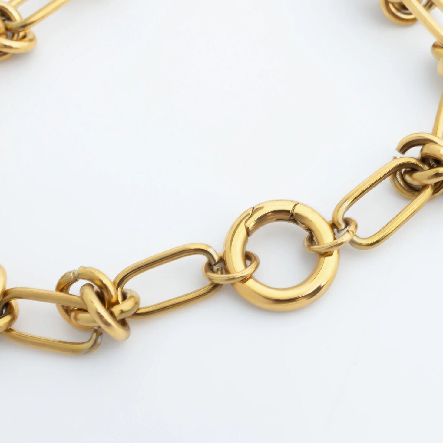 18K Gold Bracelet – Adjustable Knotted Chain With Spring Ring Clasp Jewelry - Bracelets | Sunflower Soul Boutique