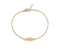 18K Gold Bracelet – Minimalist Stainless Steel Engraving Blank Bar, Tarnish Resistant - Bracelets | Sunflower Soul Boutique