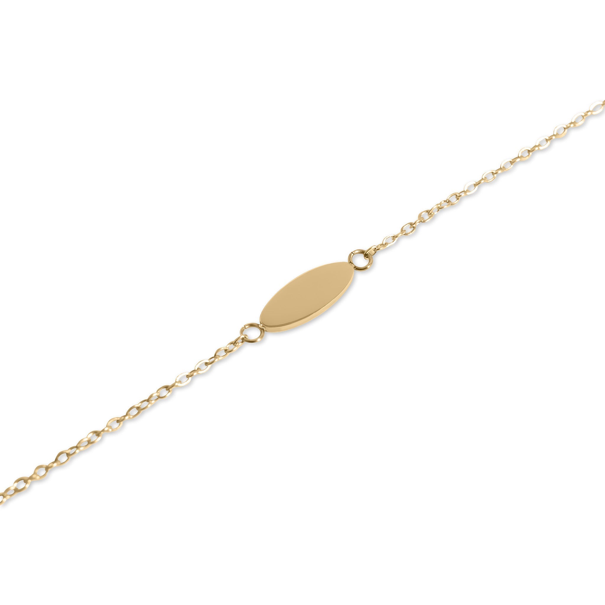 18K Gold Bracelet – Minimalist Stainless Steel Engraving Blank Bar, Tarnish Resistant - Bracelets | Sunflower Soul Boutique
