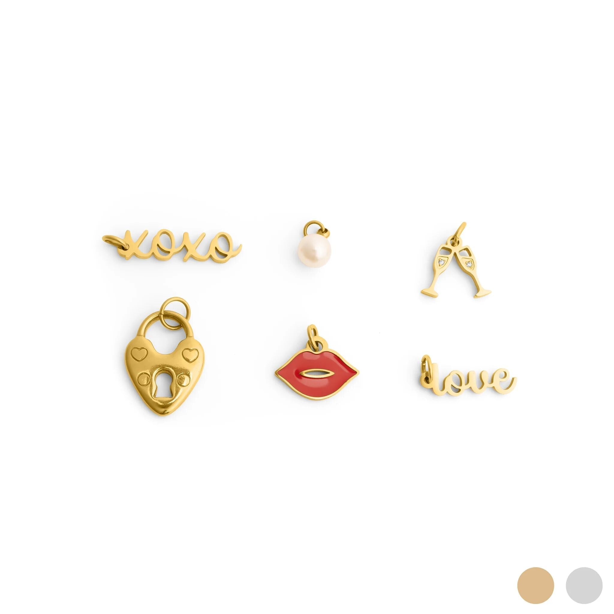 18K Gold Bridal Charms – Durable Wedding Charm Set | Hypoallergenic Jewelry - Jewelry sets | Sunflower Soul Boutique