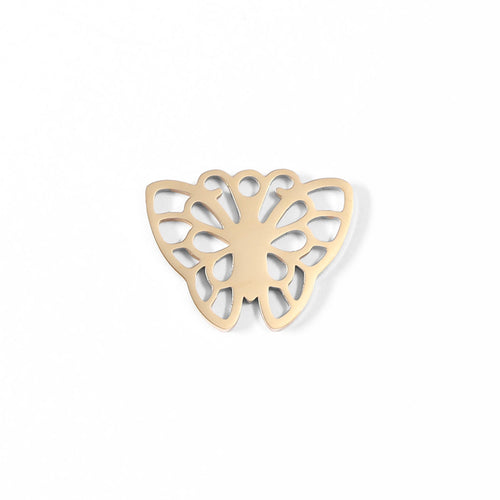 18K Gold Butterfly Charm – Hypoallergenic Stainless Steel PVD Coated Pendant - charm | Sunflower Soul Boutique