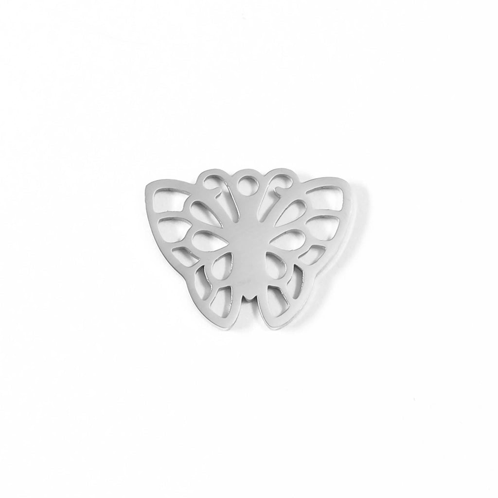 18K Gold Butterfly Charm – Hypoallergenic Stainless Steel PVD Coated Pendant - charm | Sunflower Soul Boutique