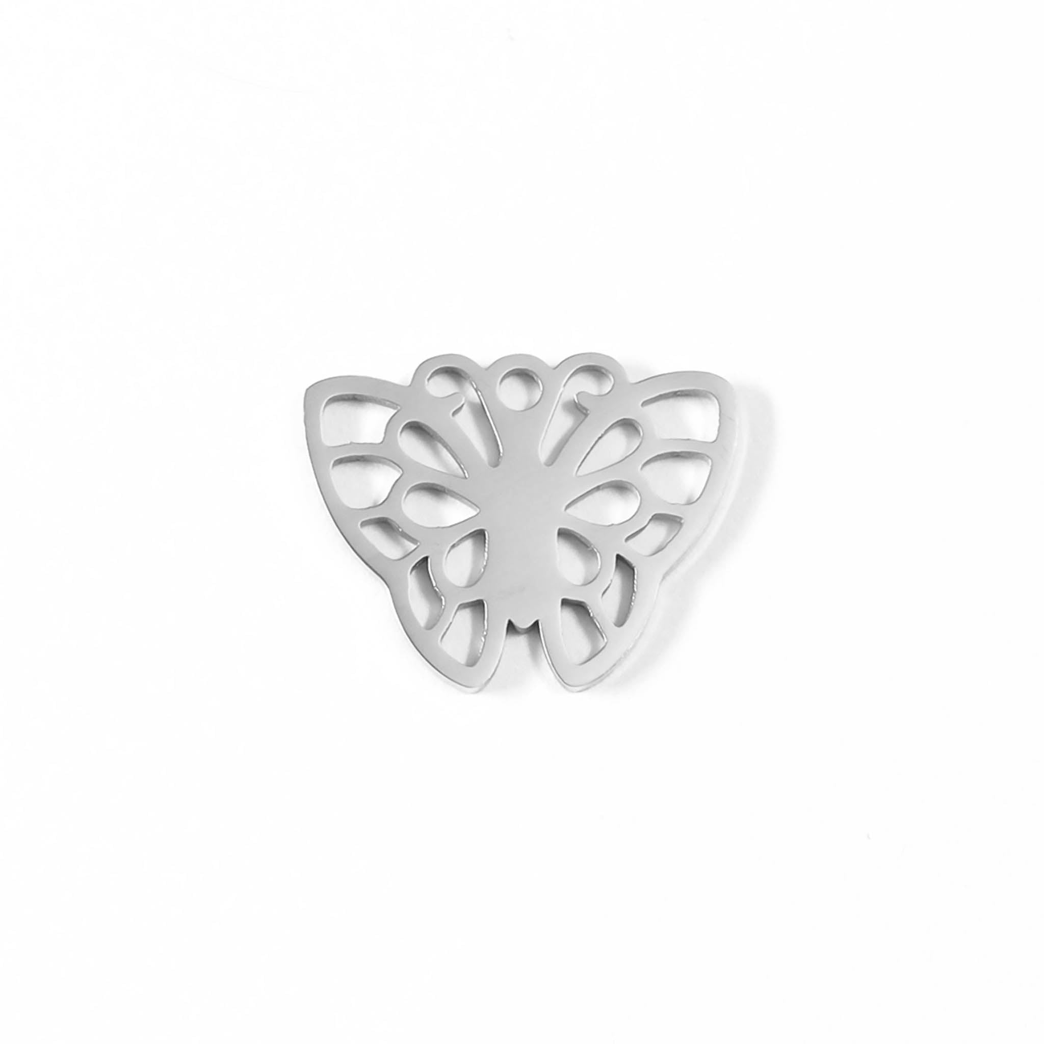 18K Gold Butterfly Charm – Hypoallergenic Stainless Steel PVD Coated Pendant - charm | Sunflower Soul Boutique