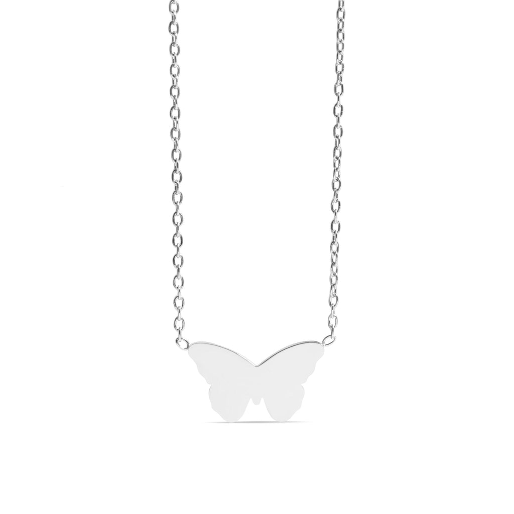 18K Gold Butterfly Necklace – Hypoallergenic Stainless Steel Engraved Pendant Gift - Necklaces | Sunflower Soul Boutique