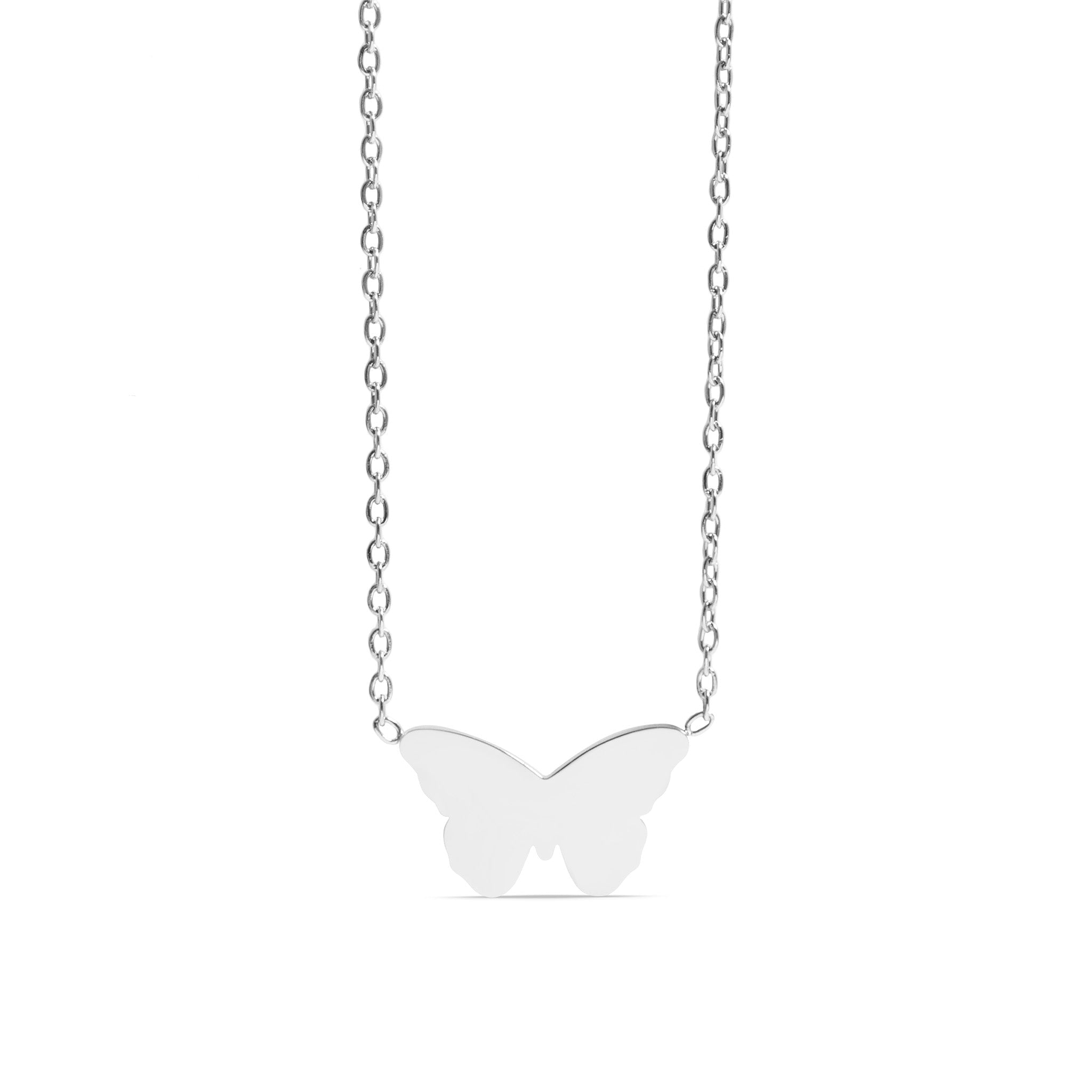 18K Gold Butterfly Necklace – Hypoallergenic Stainless Steel Engraved Pendant Gift - Necklaces | Sunflower Soul Boutique