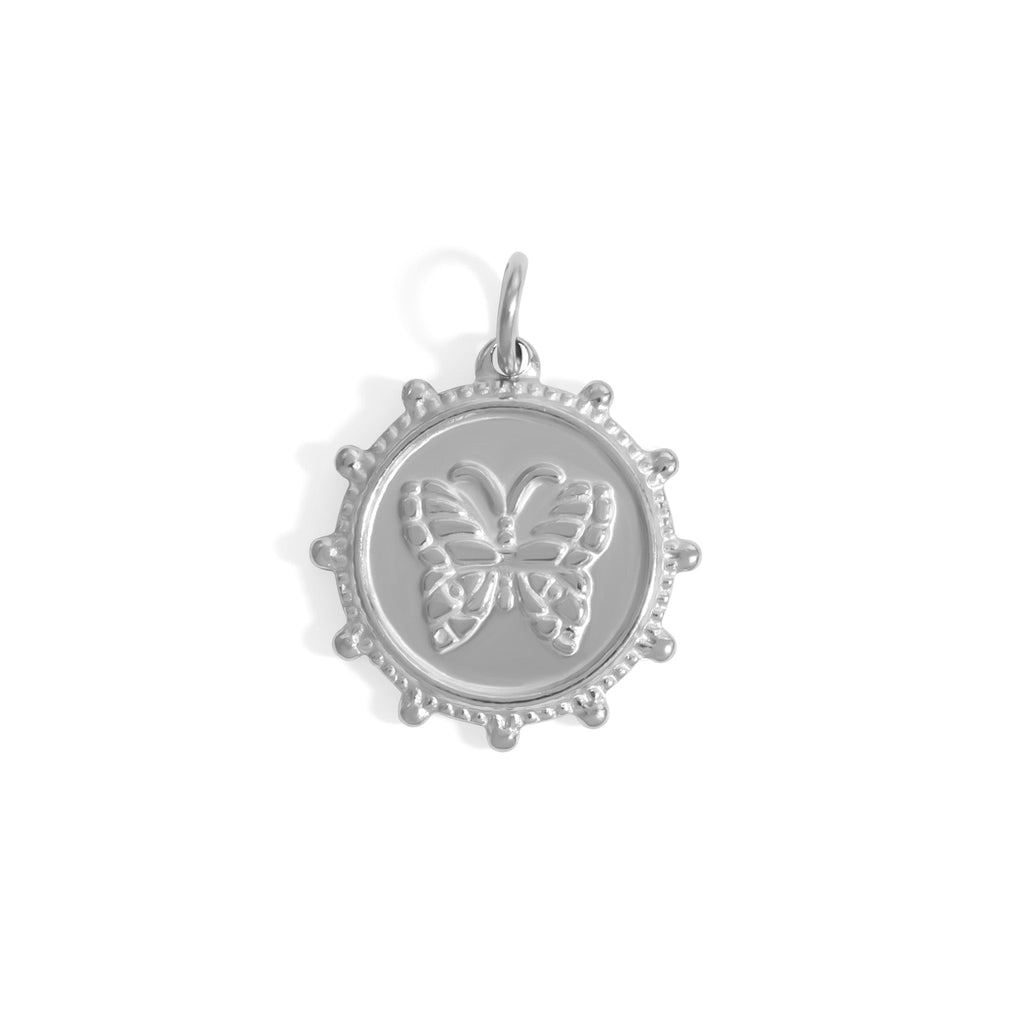 18K Gold Butterfly Pendant – Hypoallergenic Stainless Steel Charm Necklace - charm | Sunflower Soul Boutique