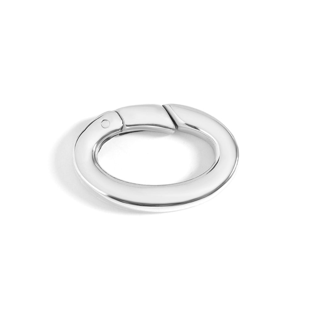 18K Gold Carabiner – Flat Oval Clasp | Stainless Steel, PVD Coated Jewelry - Findings | Sunflower Soul Boutique