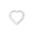 18K Gold Carabiner - Medium Heart Clasp | Polished Gold Finish, PVD Coated Jewelry - Findings | Sunflower Soul Boutique
