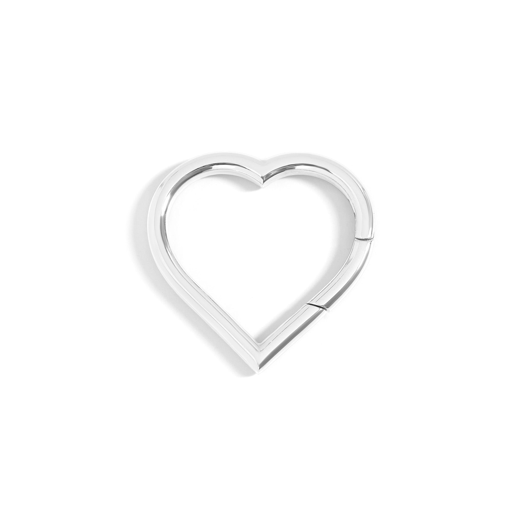 18K Gold Carabiner - Medium Heart Clasp | Polished Gold Finish, PVD Coated Jewelry - Findings | Sunflower Soul Boutique