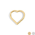 18K Gold Carabiner - Medium Heart Clasp | Polished Gold Finish, PVD Coated Jewelry - Findings | Sunflower Soul Boutique