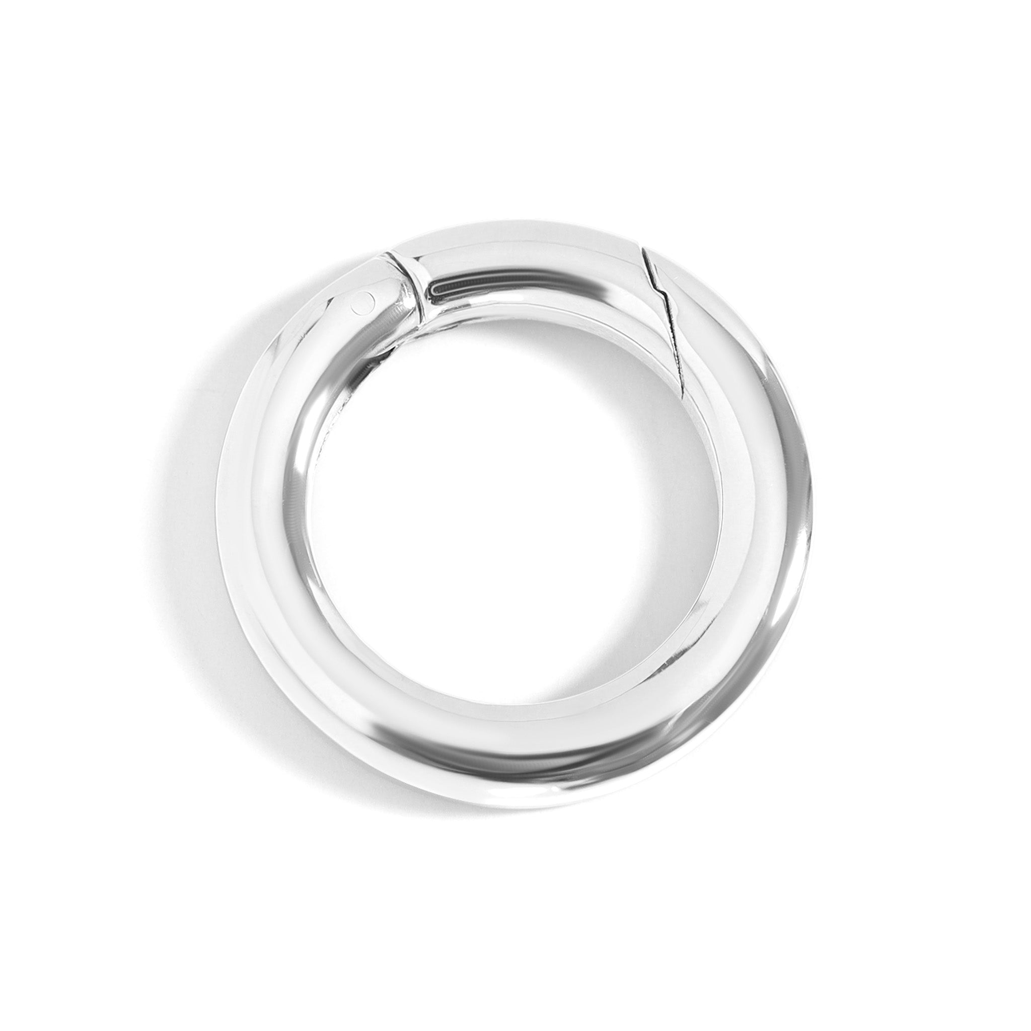 18K Gold Carabiner – Stainless Steel Clasp With Polished Circle Charm - Findings | Sunflower Soul Boutique