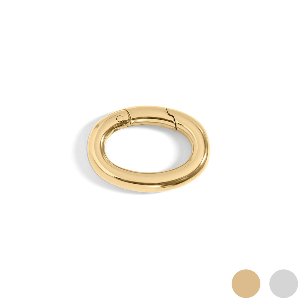 18K Gold Carabiner – Stainless Steel Clasp With PVD Coated Jewelry Finish - Findings | Sunflower Soul Boutique
