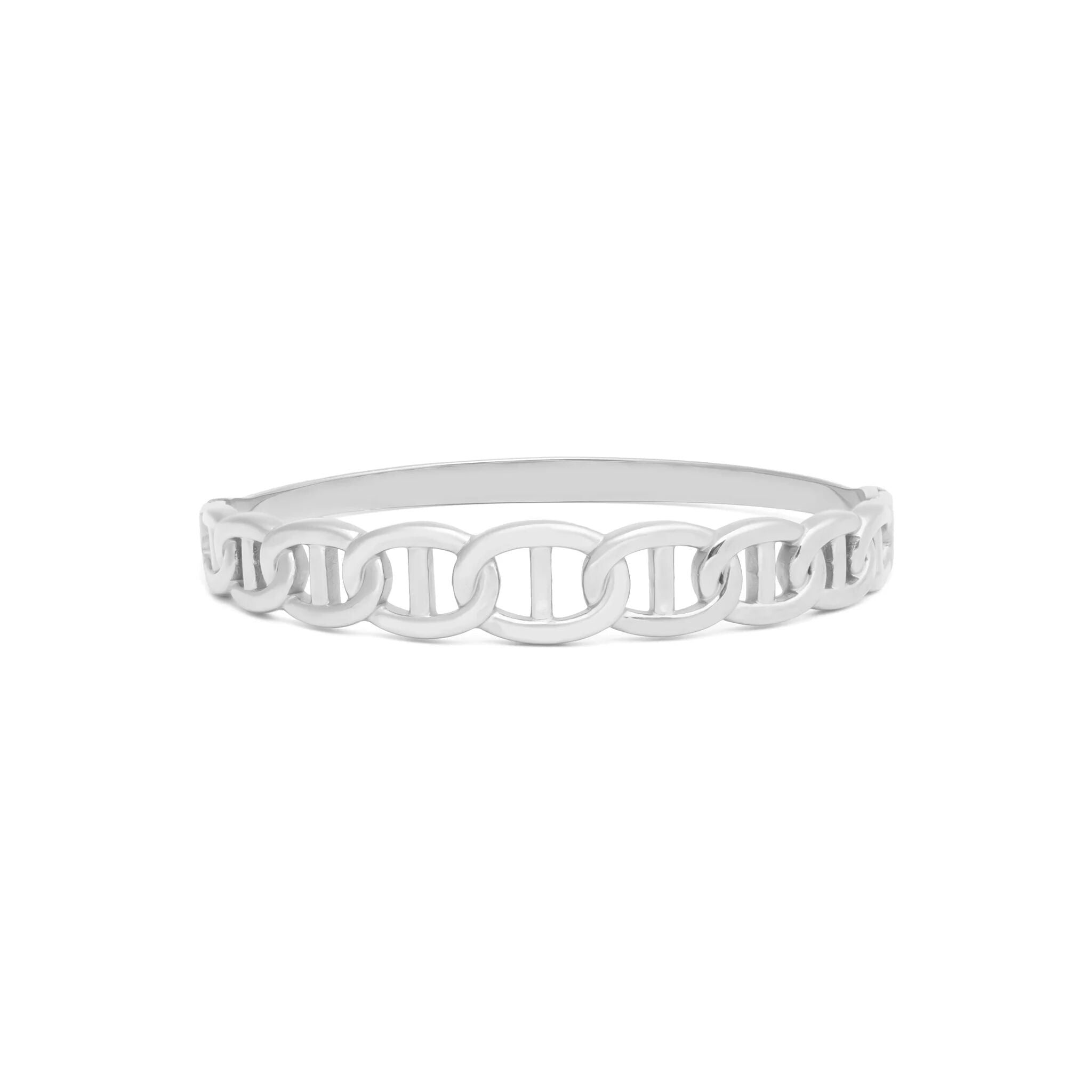 18K Gold Chain Bracelet – Oval Chain Bangle With Durable Gold Finish & Secure Clasp - Bracelets | Sunflower Soul Boutique