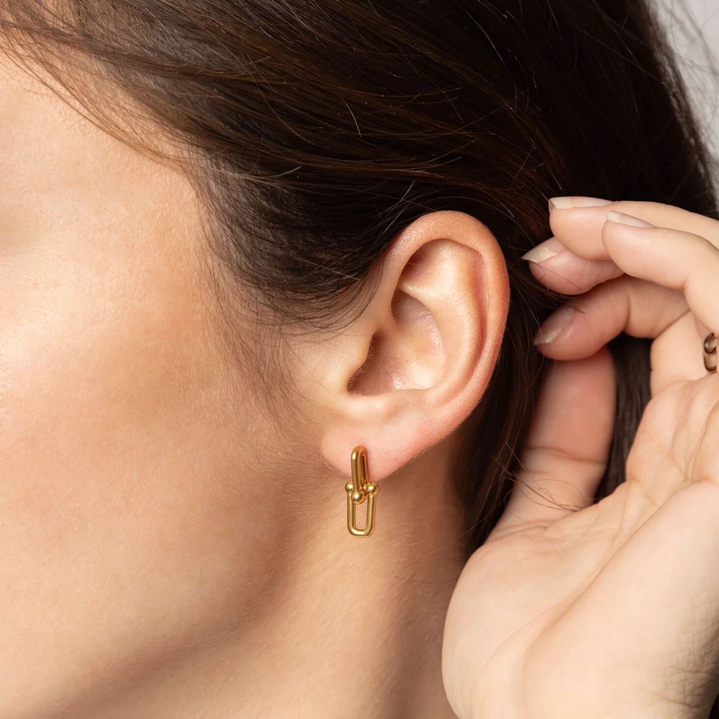 18K Gold Chain Earrings – Chunky Chain Design | Stainless Steel Earrings - Earrings | Sunflower Soul Boutique