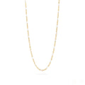 18K Gold Chain Necklace – Tarnish Resistant Stainless Steel With White Enamel - Necklaces | Sunflower Soul Boutique