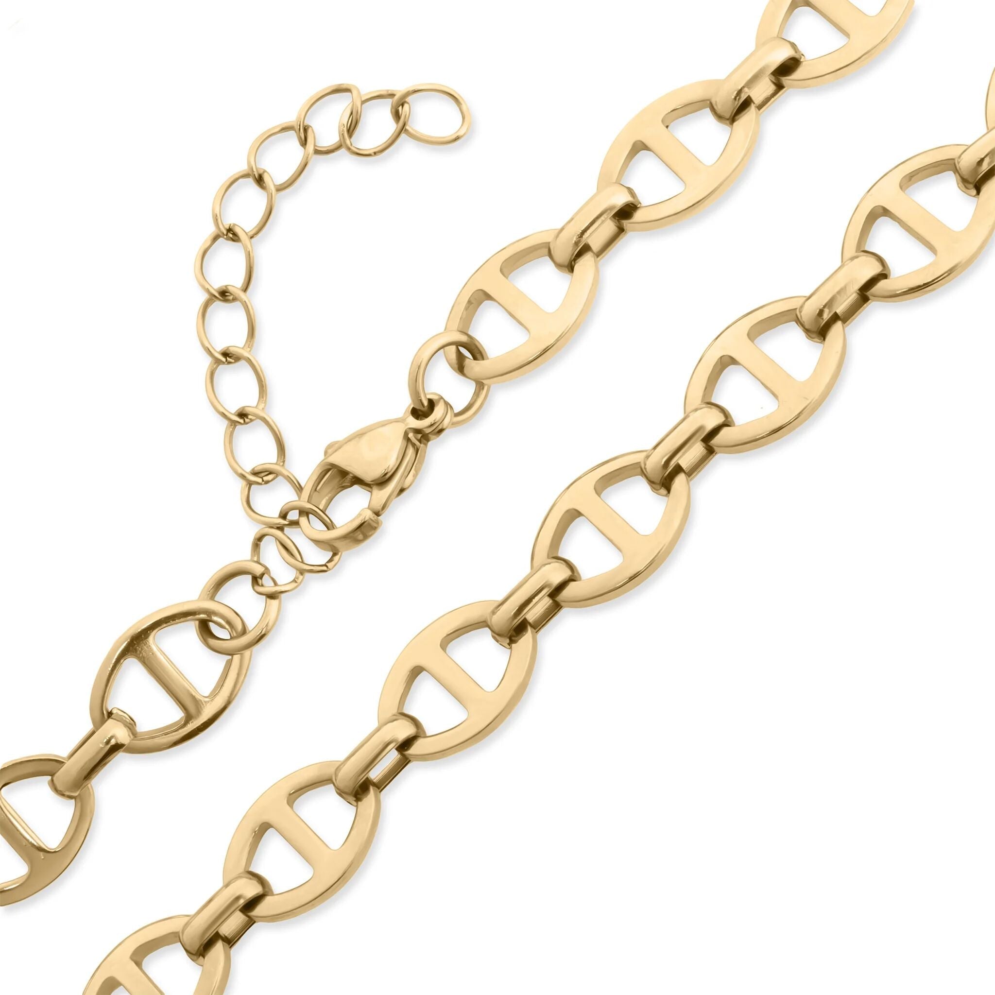 18K Gold Chain Necklace – Thick Oval Link | Durable PVD Gold Stainless Steel - Necklaces | Sunflower Soul Boutique