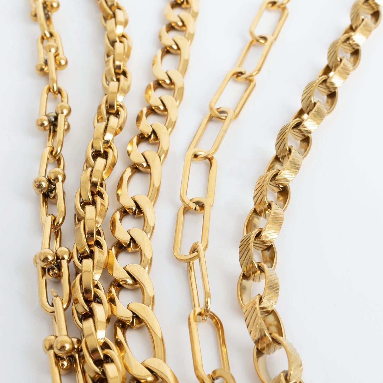 18K Gold Chain Necklace – Twisted Oval Stainless Steel Jewelry, Hypoallergenic & Durable - Necklaces | Sunflower Soul Boutique