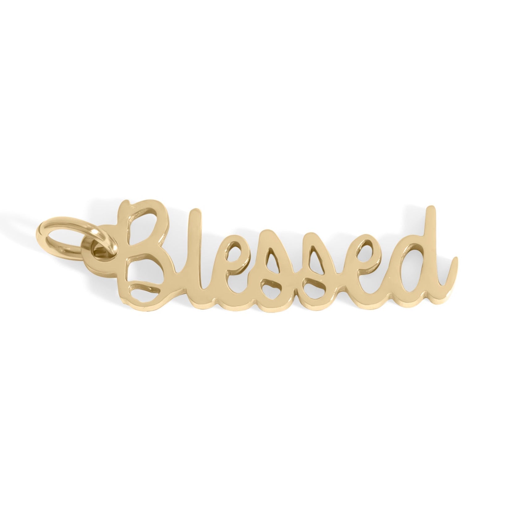 18K Gold Charm Blessed Pendant – Hypoallergenic, Waterproof Stainless Steel Jewelry - charm | Sunflower Soul Boutique