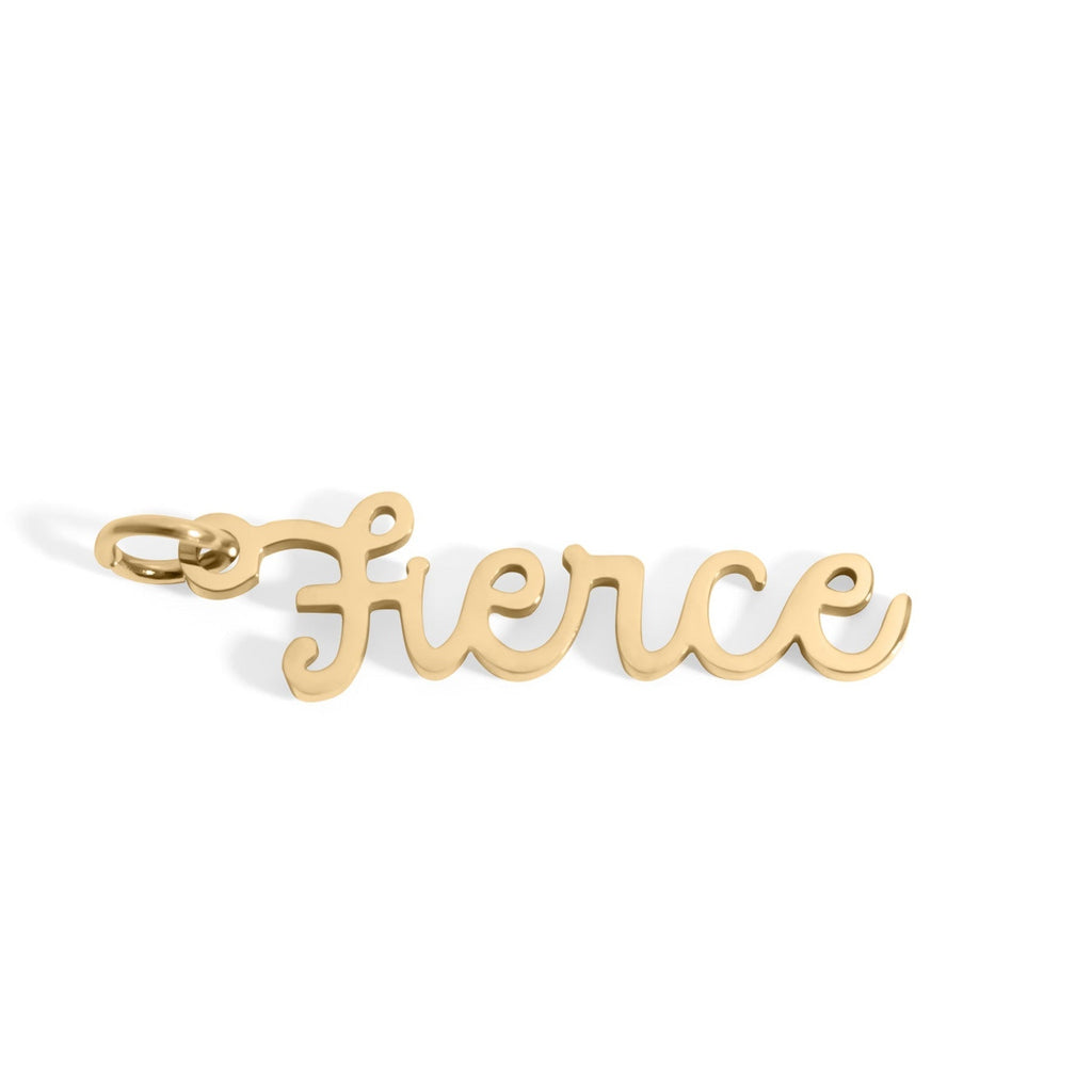 18K Gold Charm – Fierce Gold Pendant | Hypoallergenic Jewelry, Non Tarnish Finish - charm | Sunflower Soul Boutique