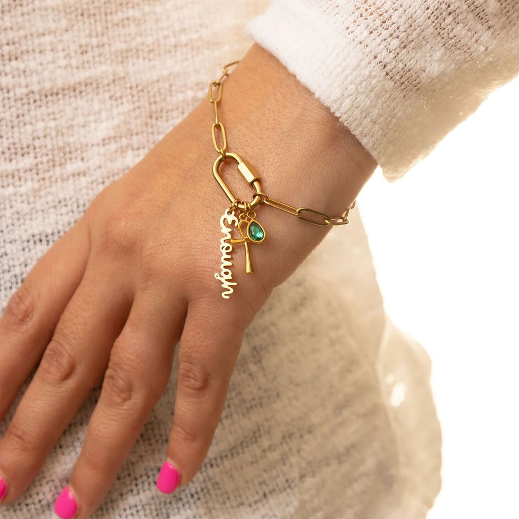 18K Gold Charm – Hypoallergenic Stainless Steel Charm with Inspirational Affirmation Jewelry - charm | Sunflower Soul Boutique