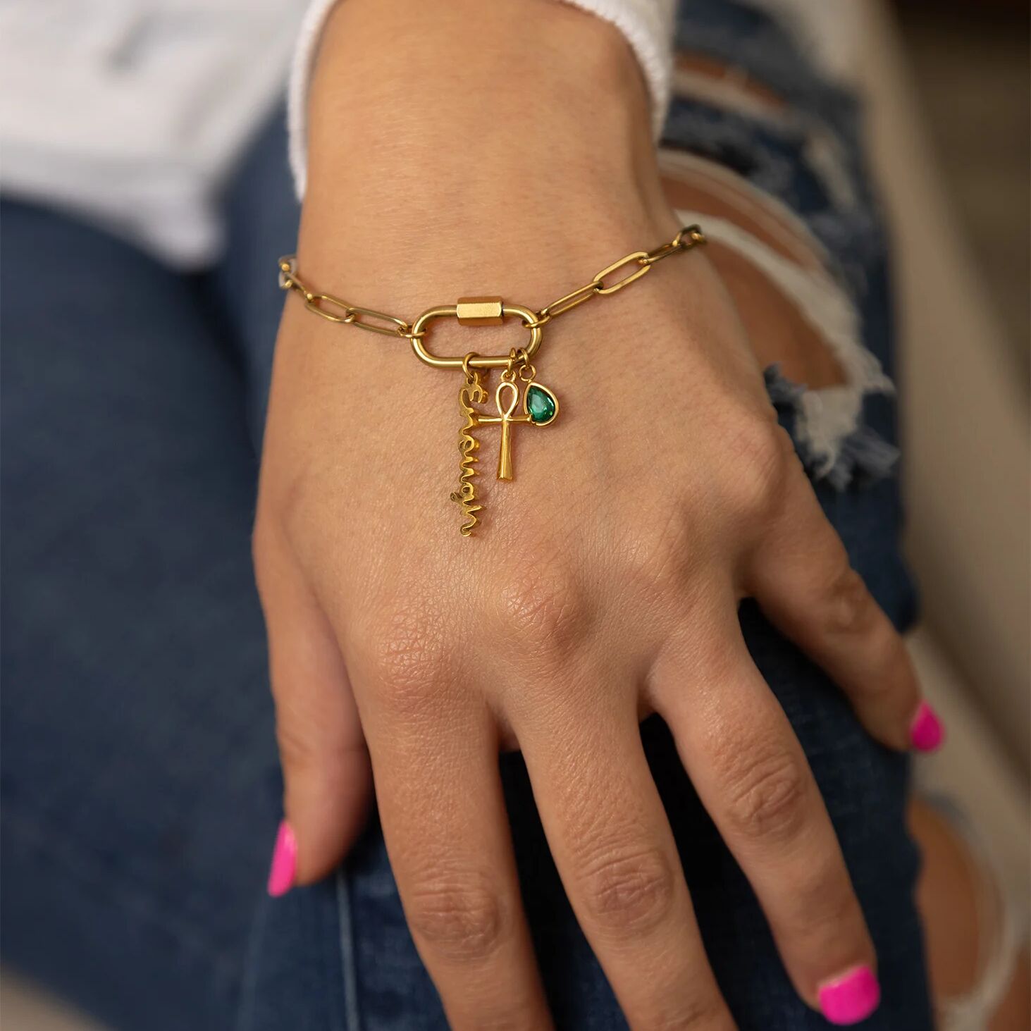 18K Gold Charm – Hypoallergenic Stainless Steel Charm with Inspirational Affirmation Jewelry - charm | Sunflower Soul Boutique