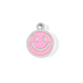 18K Gold Charm – Pink Smiley Face Pendant | PVD Coated Stainless Steel Jewelry - charm | Sunflower Soul Boutique