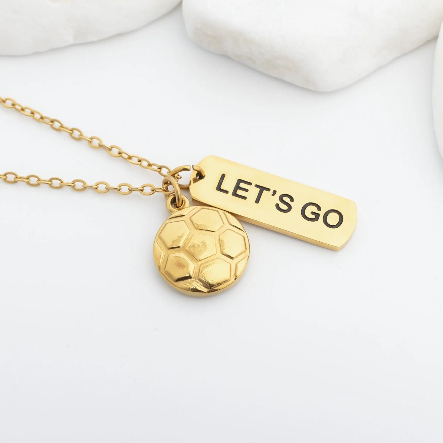 18K Gold Charm – Polished Gold Plated Motivational Script Jewelry Accessory - Charms | Sunflower Soul Boutique