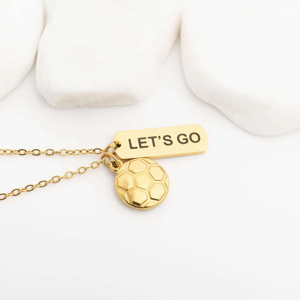 18K Gold Charm – Polished Gold Plated Motivational Script Jewelry Accessory - Charms | Sunflower Soul Boutique