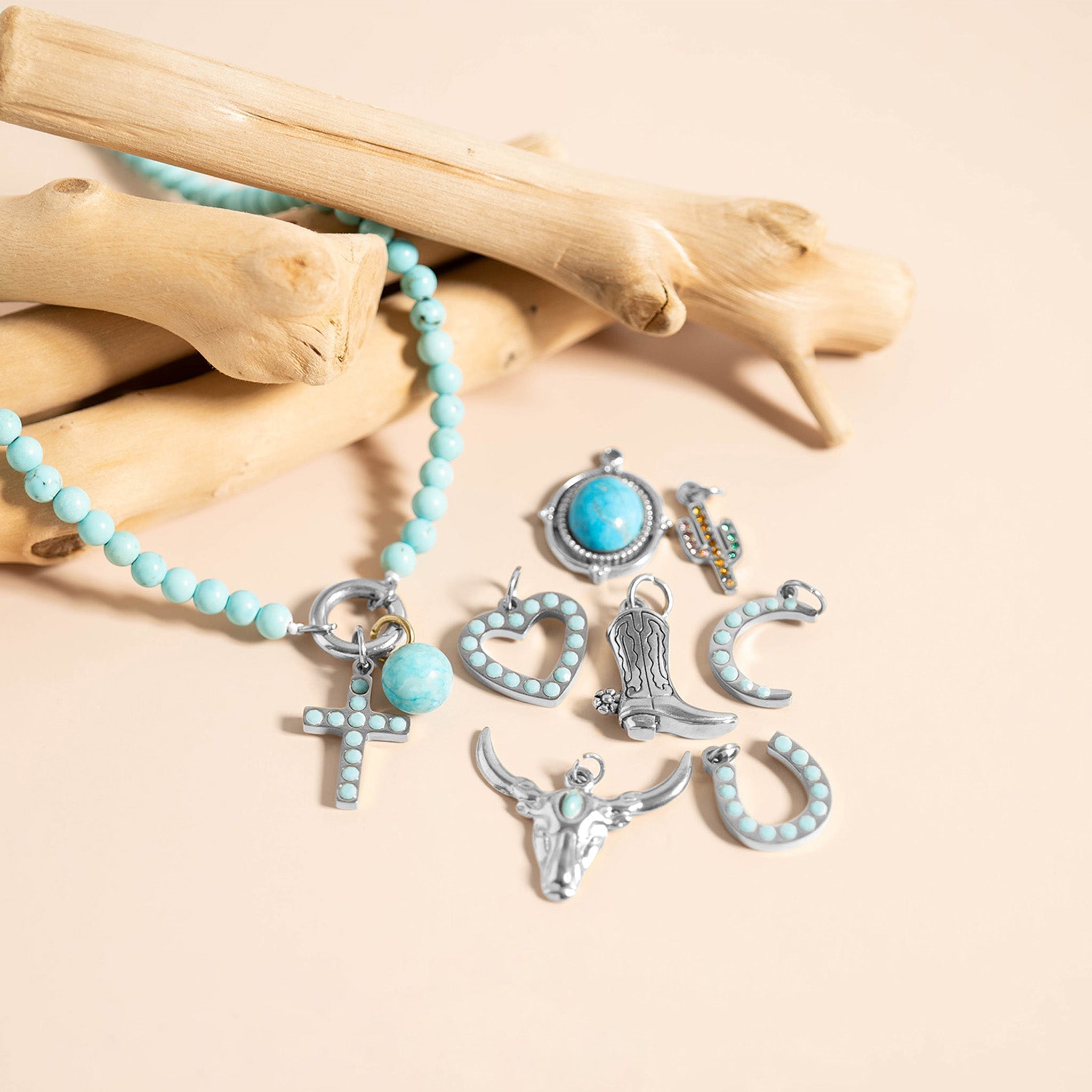 18K Gold Charm Set – Durable Western Style Jewelry | PVD Coated Stainless Steel - charm | Sunflower Soul Boutique