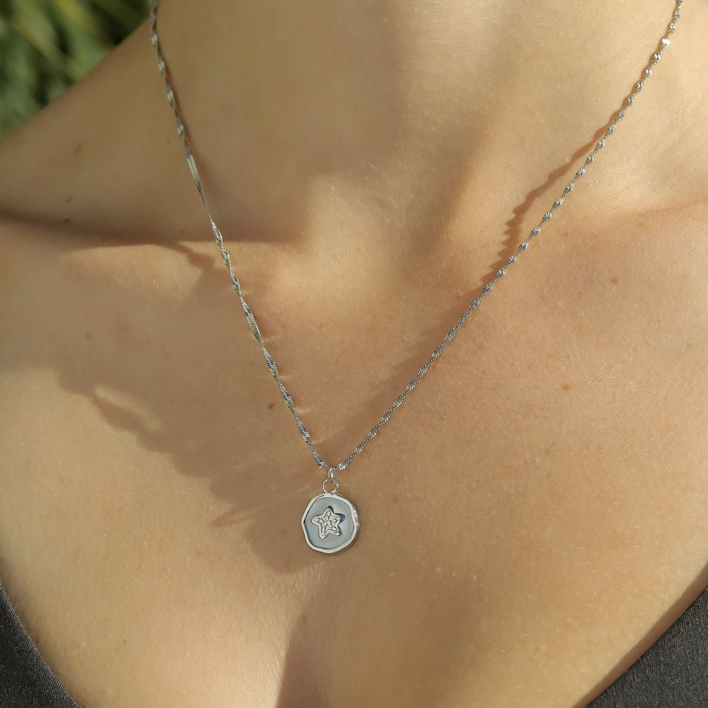 18K Gold Charm Set – Sea Life Charms with White Epoxy Finish | Hypoallergenic Jewelry - Jewelry Sets | Sunflower Soul Boutique