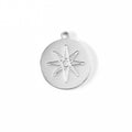 18K Gold Charm – Stainless Steel Atomic Circle Pendant | Waterproof Hypoallergenic Jewelry - charm | Sunflower Soul Boutique