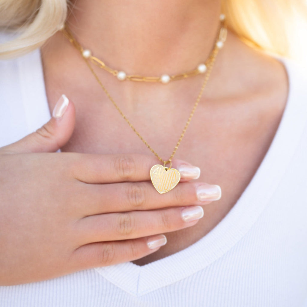 18K Gold Charm – Stainless Steel Heart Amour Pendant | Hypoallergenic PVD Jewelry - charm | Sunflower Soul Boutique