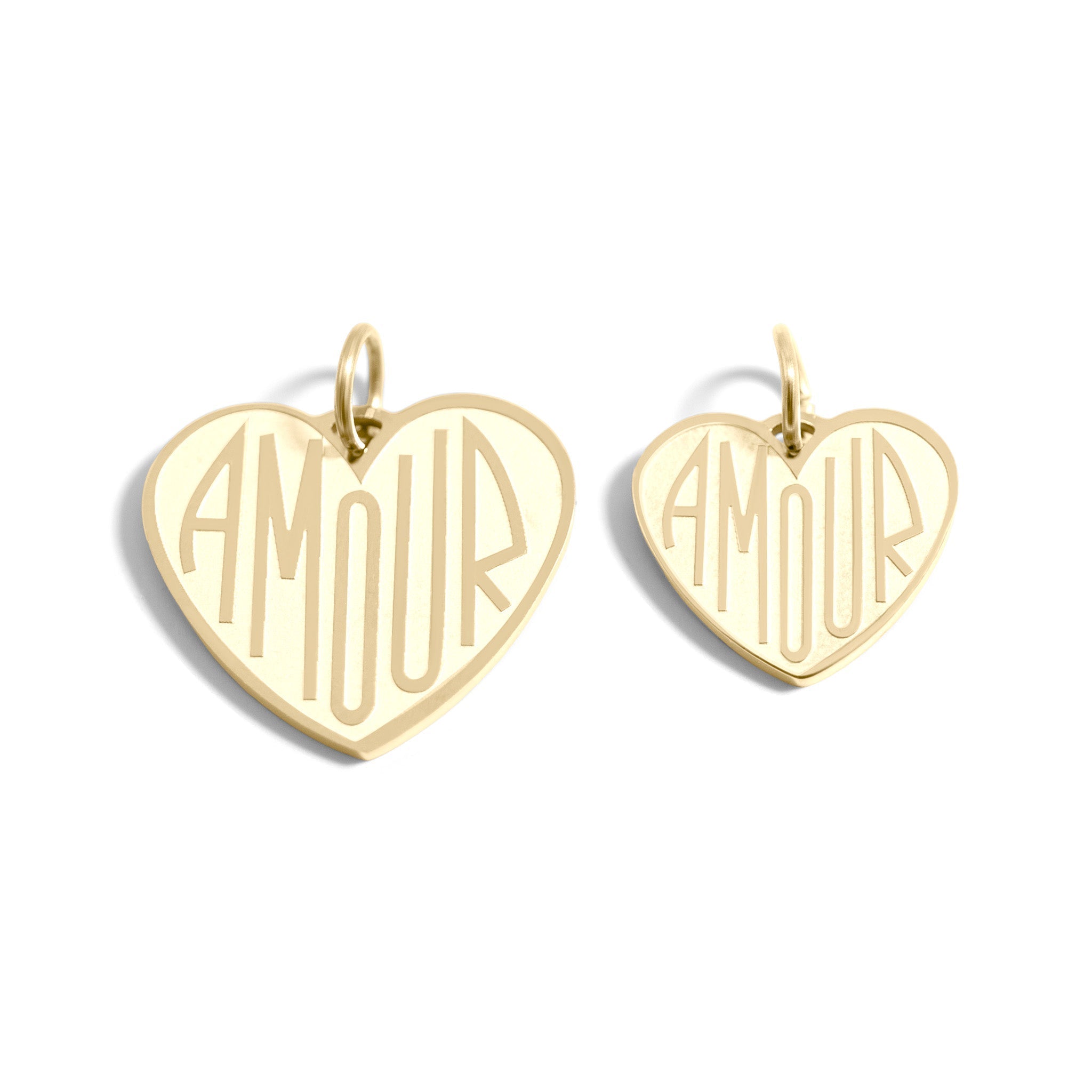 18K Gold Charm – Stainless Steel Heart Amour Pendant | Hypoallergenic PVD Jewelry - charm | Sunflower Soul Boutique
