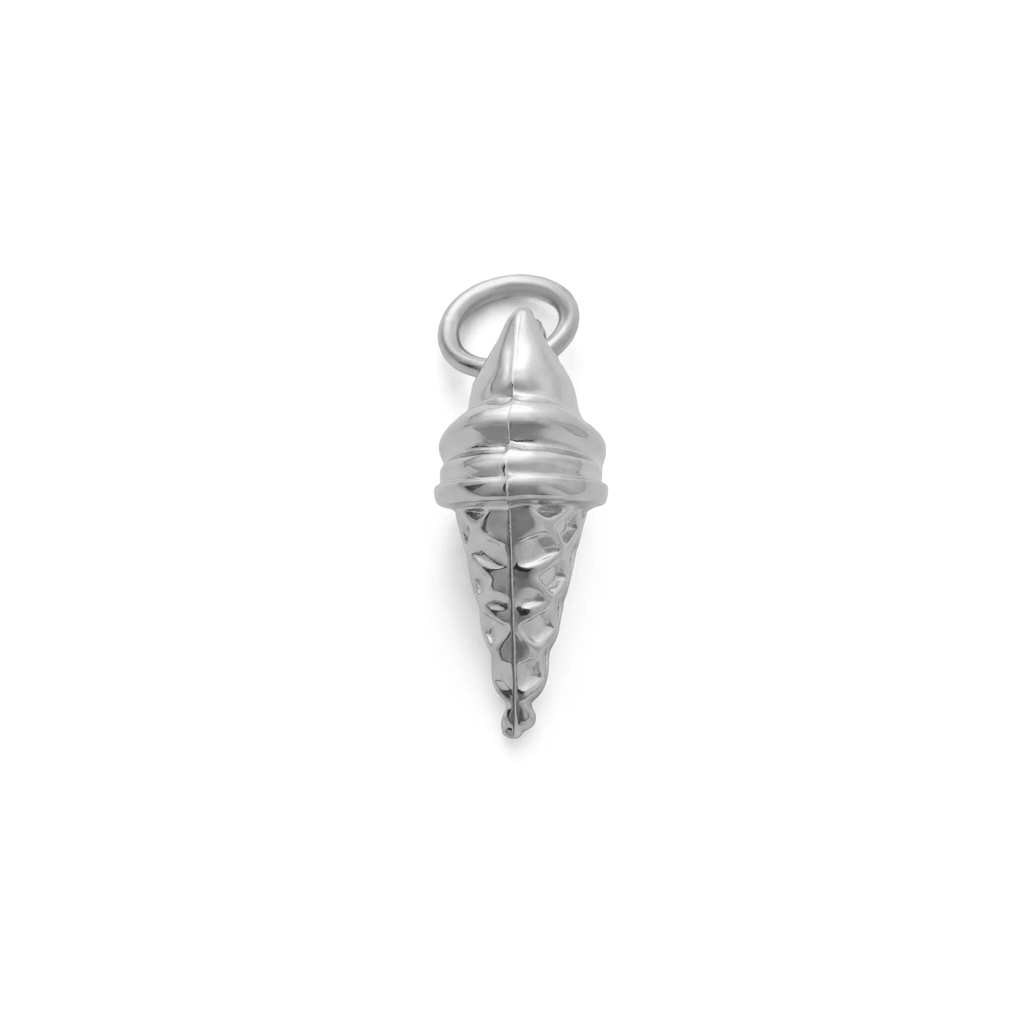 18K Gold Charm – Stainless Steel Ice Cream Cone | Scratch & Tarnish Resistant - Charms | Sunflower Soul Boutique