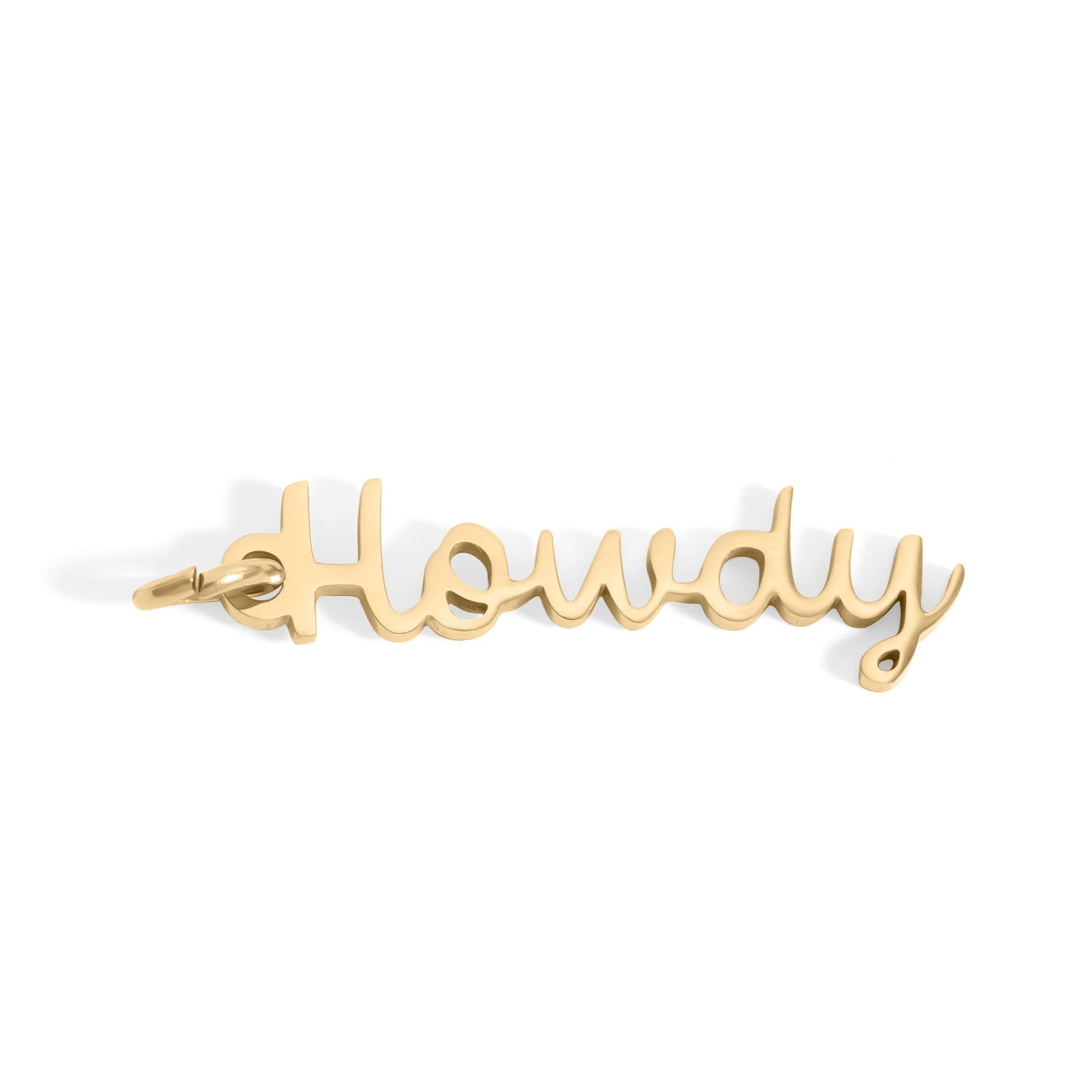 18K Gold Charm – Stainless Steel Western Style Cowgirl Jewelry Pendant 18x10mm - charm | Sunflower Soul Boutique