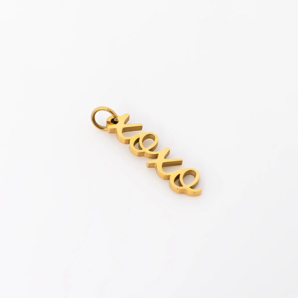 18K Gold Charm - XOXO Bracelet Pendant | Hypoallergenic Stainless Steel Jewelry - charm | Sunflower Soul Boutique