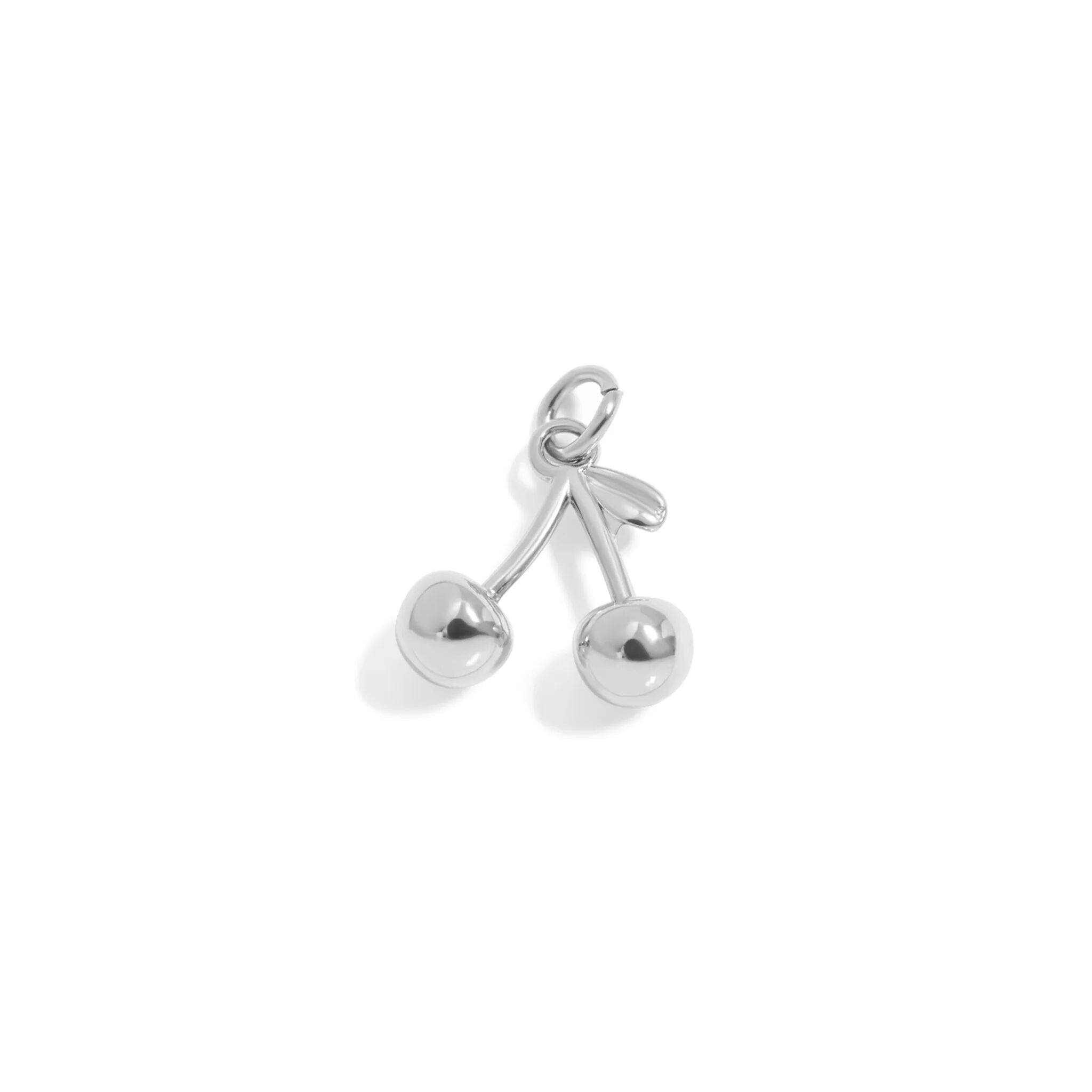 18K Gold Cherry Charm – Stainless Steel Charm With Red Enamel Finish - charm | Sunflower Soul Boutique