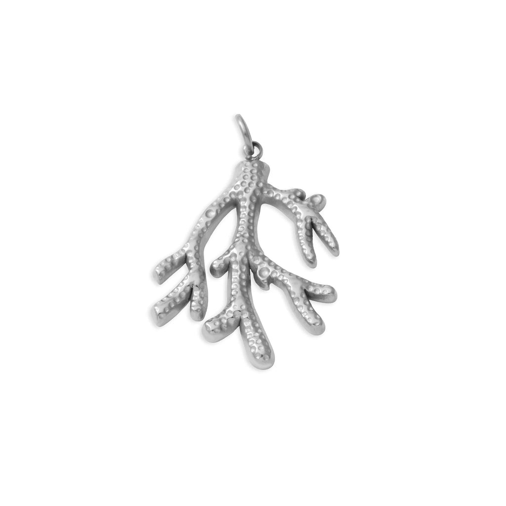 18K Gold Coral Charm – Hypoallergenic Stainless Steel Marine Motif Jewelry - Charms | Sunflower Soul Boutique