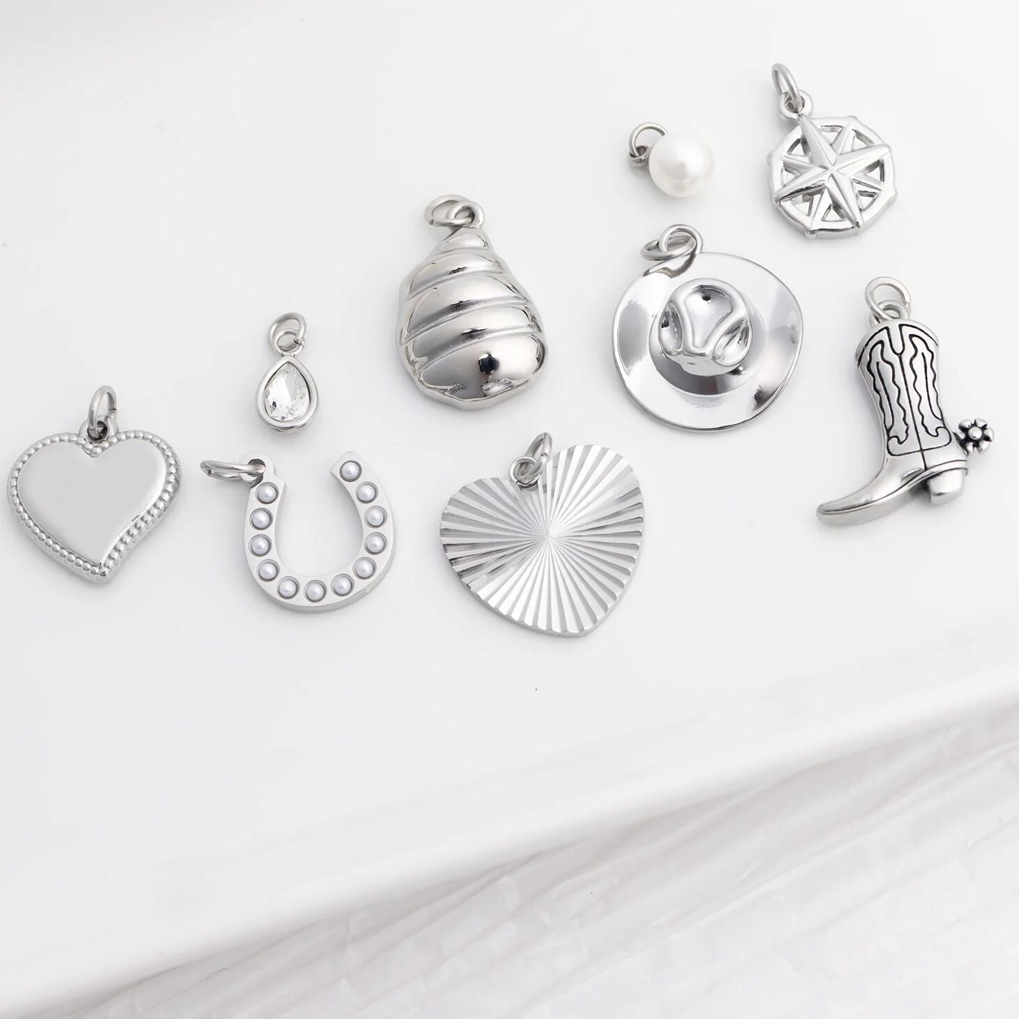 18K Gold Cowboy Charm Set – Premium Stainless Steel Western Coastal Jewelry - Jewelry sets | Sunflower Soul Boutique