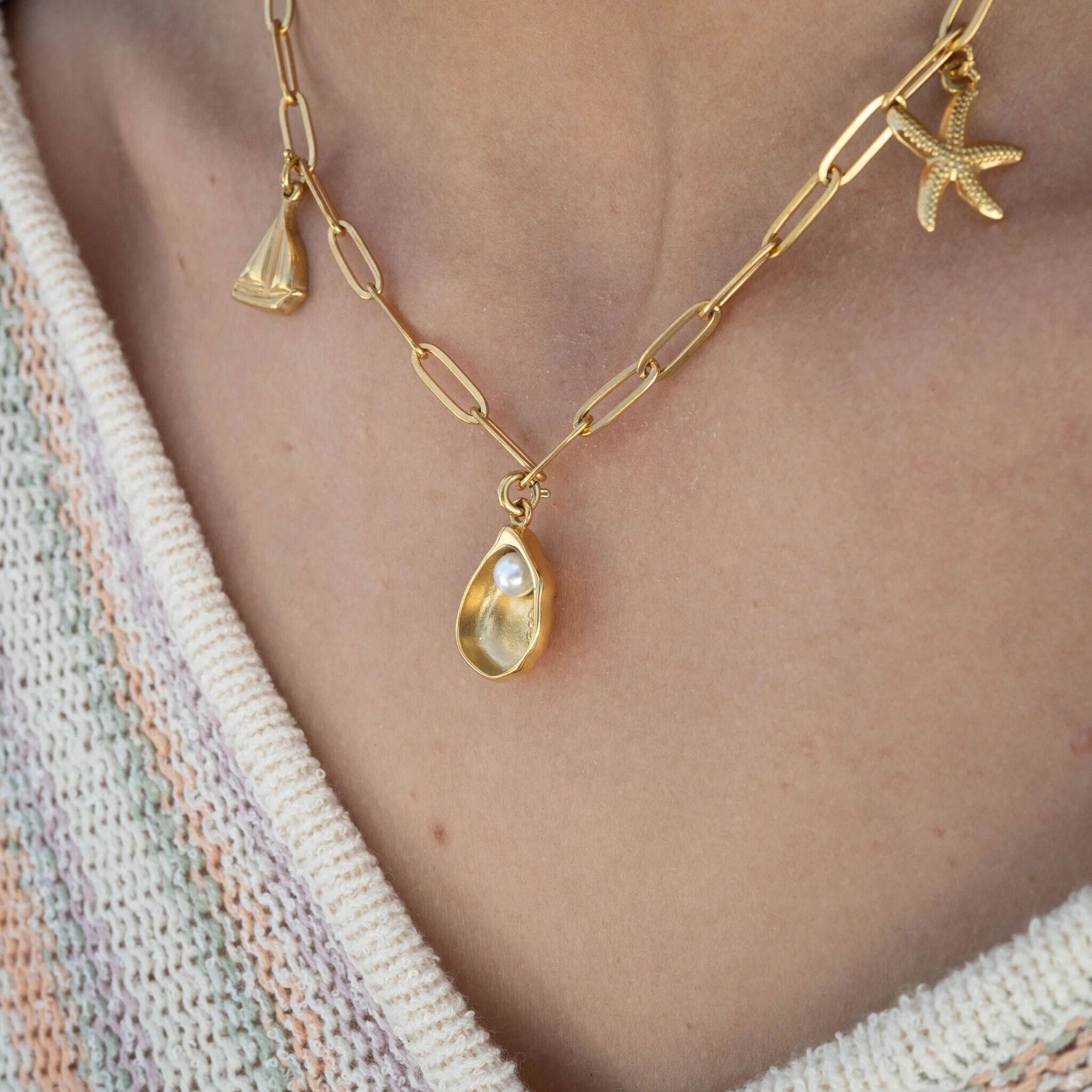 18K Gold Cowboy Charm Set – Premium Stainless Steel Western Coastal Jewelry - Jewelry sets | Sunflower Soul Boutique