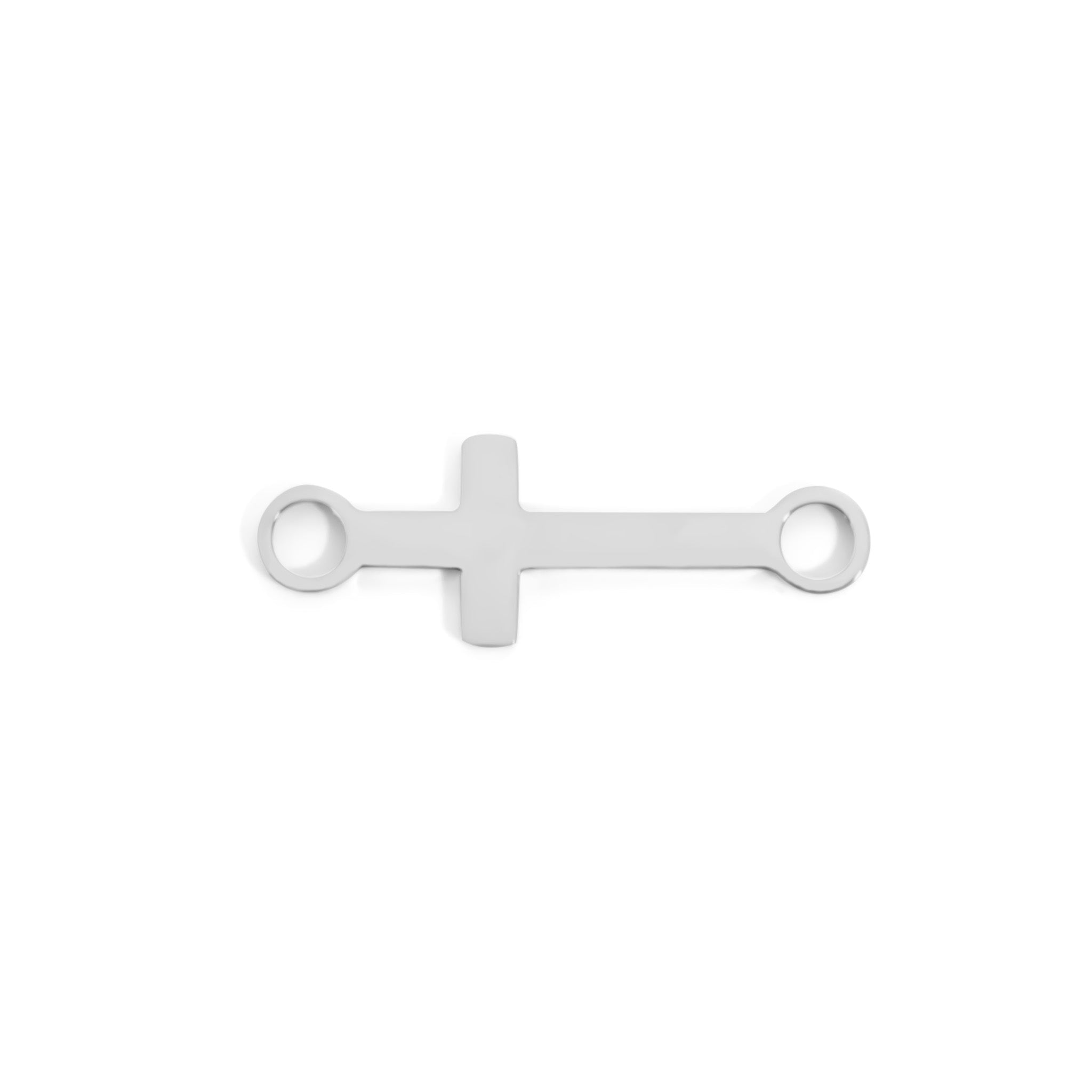 18K Gold Cross Charm – Versatile Stainless Steel Connector | Hypoallergenic Jewelry - Charms | Sunflower Soul Boutique
