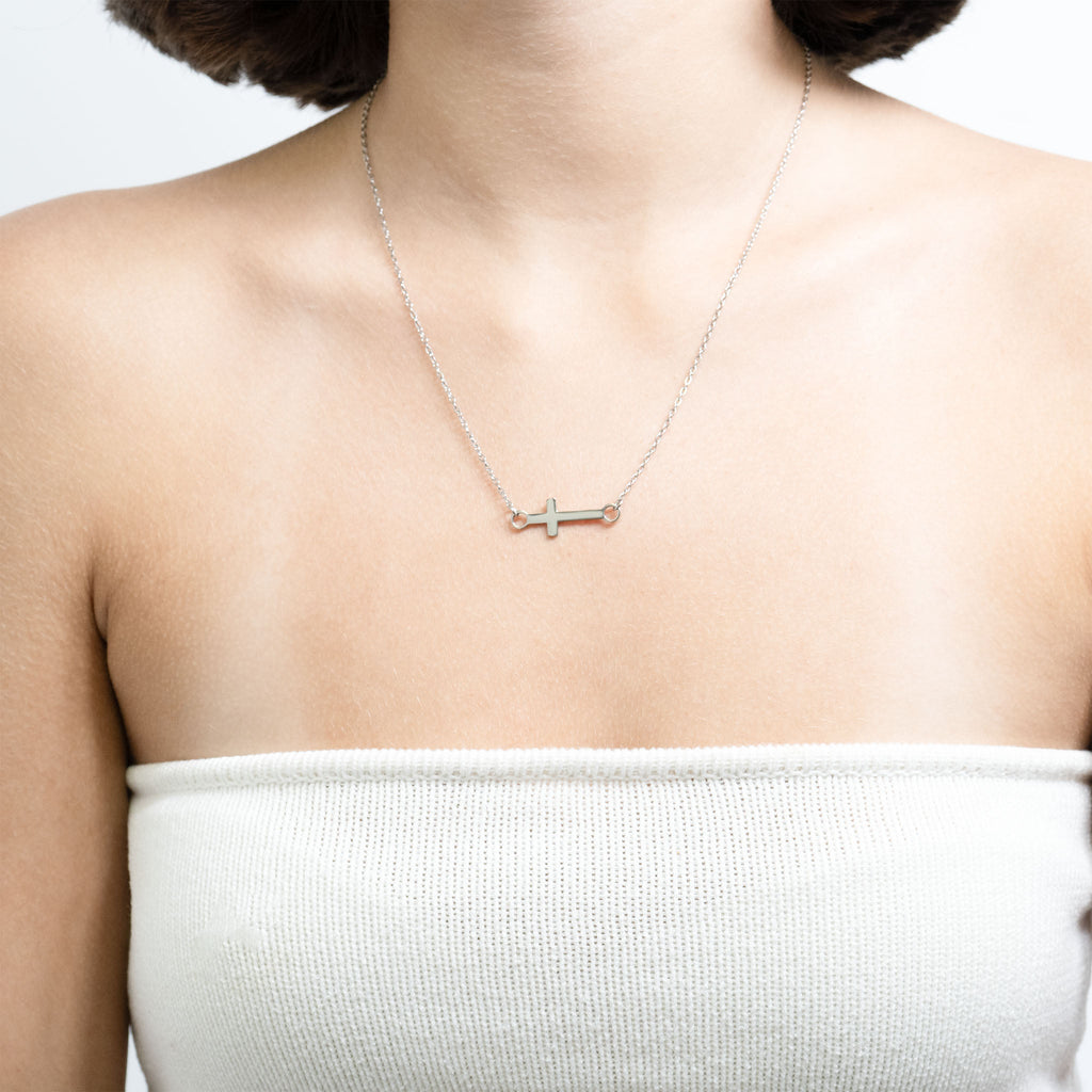18K Gold Cross Charm – Versatile Stainless Steel Connector | Hypoallergenic Jewelry - Charms | Sunflower Soul Boutique